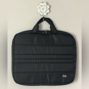 Men’s Lug Black Padded Laptop  Bag With Totes Handle